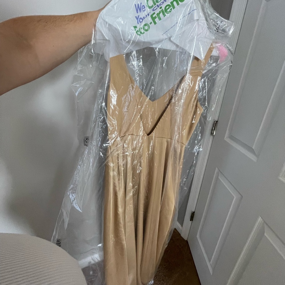 Show me your mumu gold bridesmaid dress